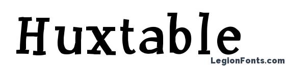 Huxtable font, free Huxtable font, preview Huxtable font