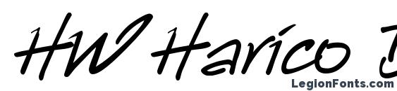 шрифт HW Harico DB, бесплатный шрифт HW Harico DB, предварительный просмотр шрифта HW Harico DB