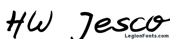 HW Jesco7 DB font, free HW Jesco7 DB font, preview HW Jesco7 DB font