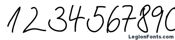 HW Marbo DB Font, Number Fonts