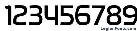 HybreaRg Regular Font, Number Fonts