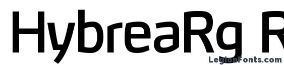 HybreaRg Regular Font