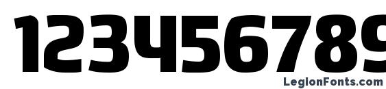 HybreaUb Regular Font, Number Fonts