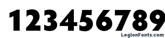 HypatiaSansPro Black Font, Number Fonts