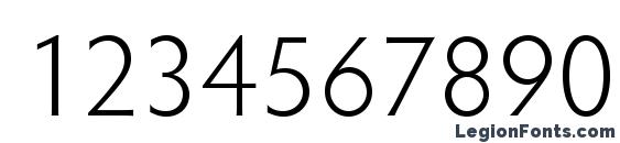 HypatiaSansPro Light Font, Number Fonts