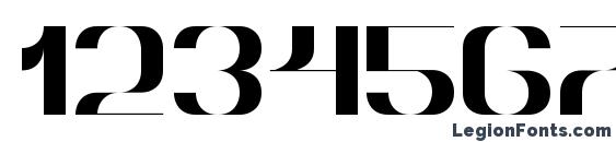 Шрифт Hyperbola, Шрифты для цифр и чисел