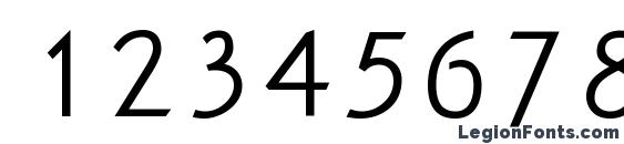 HYPost Light Font, Number Fonts