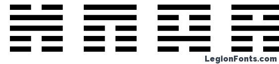 I Ching Font, Number Fonts