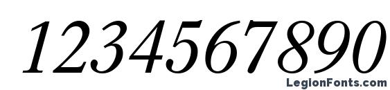 I771 Roman Italic Font, Number Fonts