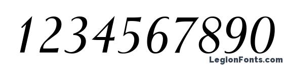 I772 Roman Italic Font, Number Fonts