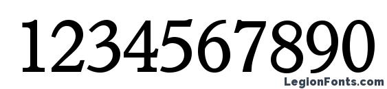I832 Slab Regular Font, Number Fonts