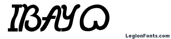 Ibayo font, free Ibayo font, preview Ibayo font