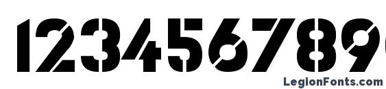 ICBM SS 20 Font, Number Fonts