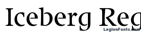 Iceberg Regular font, free Iceberg Regular font, preview Iceberg Regular font
