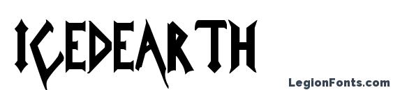 IcedEarth font, free IcedEarth font, preview IcedEarth font