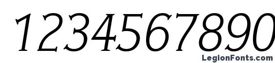 IdealGothic Italic Font, Number Fonts