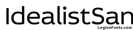 IdealistSans font, free IdealistSans font, preview IdealistSans font