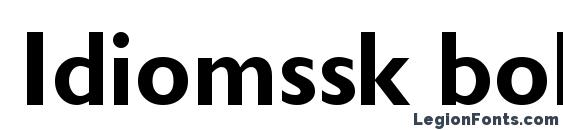 шрифт Idiomssk bold, бесплатный шрифт Idiomssk bold, предварительный просмотр шрифта Idiomssk bold