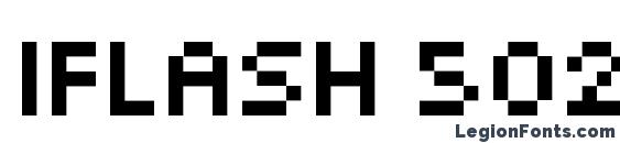 шрифт iFlash 502, бесплатный шрифт iFlash 502, предварительный просмотр шрифта iFlash 502