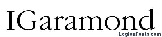 IGaramond Regular font, free IGaramond Regular font, preview IGaramond Regular font