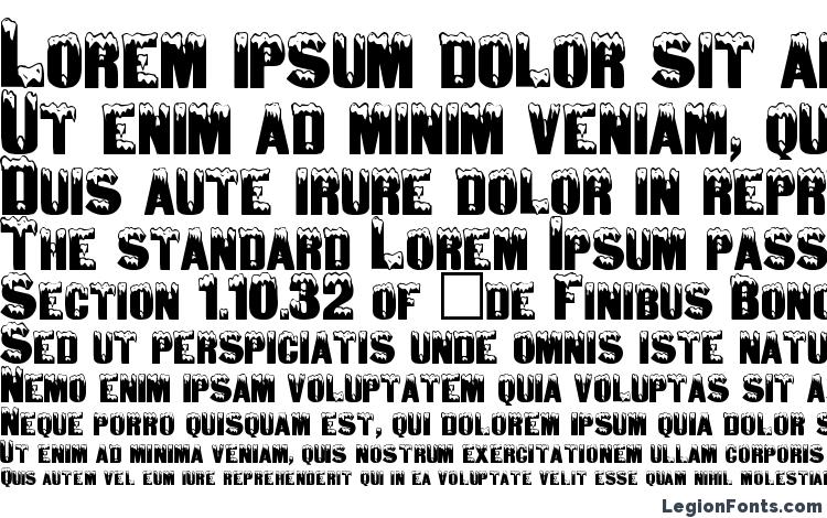 specimens Igloo font, sample Igloo font, an example of writing Igloo font, review Igloo font, preview Igloo font, Igloo font