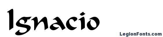 шрифт Ignacio, бесплатный шрифт Ignacio, предварительный просмотр шрифта Ignacio