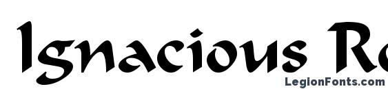Ignacious Regular font, free Ignacious Regular font, preview Ignacious Regular font