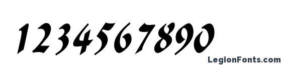 IgnaciousCondensed Italic Font, Number Fonts