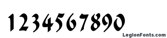 IgnaciousCondensed Regular Font, Number Fonts