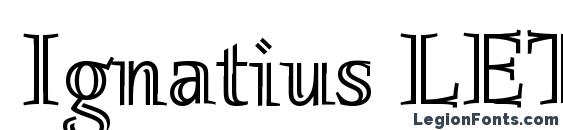 Шрифт Ignatius LET Plain.1.0, Шрифты для надписей