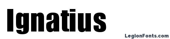 шрифт Ignatius, бесплатный шрифт Ignatius, предварительный просмотр шрифта Ignatius