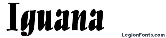 шрифт Iguana, бесплатный шрифт Iguana, предварительный просмотр шрифта Iguana