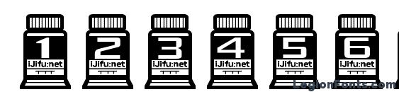 Ijifutex Font, Number Fonts