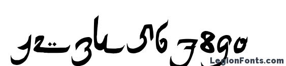 Image Arabian Font, Number Fonts