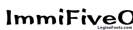 ImmiFiveOFiveStd font, free ImmiFiveOFiveStd font, preview ImmiFiveOFiveStd font