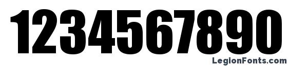 Impact KOI8 Font, Number Fonts