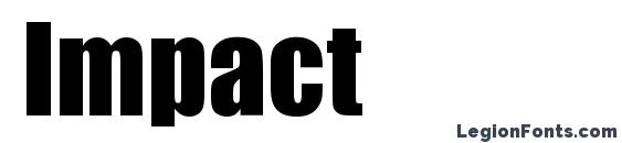 шрифт Impact, бесплатный шрифт Impact, предварительный просмотр шрифта Impact