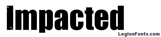 Impacted font, free Impacted font, preview Impacted font