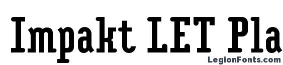 шрифт Impakt LET Plain.1.0, бесплатный шрифт Impakt LET Plain.1.0, предварительный просмотр шрифта Impakt LET Plain.1.0
