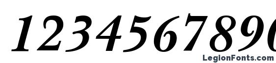 Imperial bold italic Font, Number Fonts
