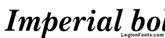 Imperial bold italic font, free Imperial bold italic font, preview Imperial bold italic font