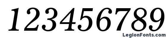 Imperial Italic BT Font, Number Fonts