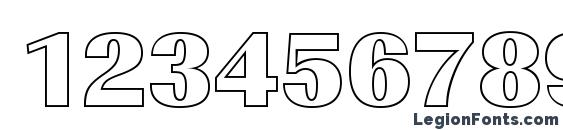 ImperialOu Heavy Regular Font, Number Fonts