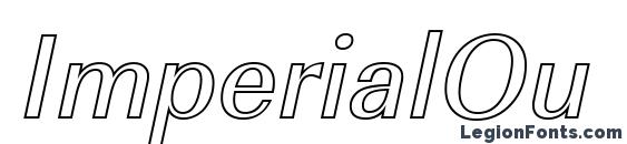 Шрифт ImperialOu Italic