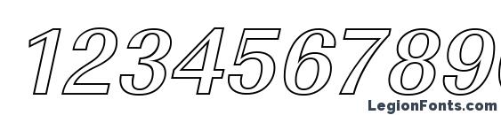 ImperialOu Medium Italic Font, Number Fonts