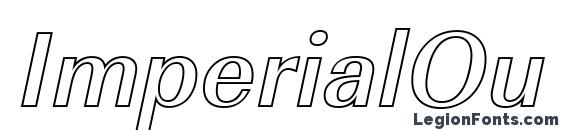 ImperialOu Medium Italic Font