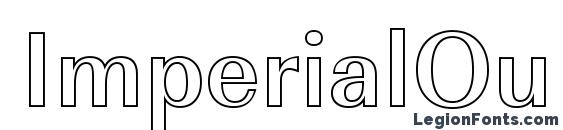 шрифт ImperialOu Medium Regular, бесплатный шрифт ImperialOu Medium Regular, предварительный просмотр шрифта ImperialOu Medium Regular