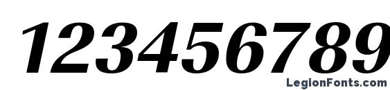 ImperialStd Xbold Italic Font, Number Fonts