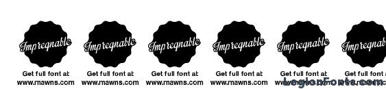 Impregnable Personal Use Only Font, Number Fonts