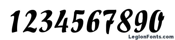 Impresario Regular DB Font, Number Fonts